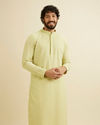 Soft Green Chikankari Embroidered Kurta Set